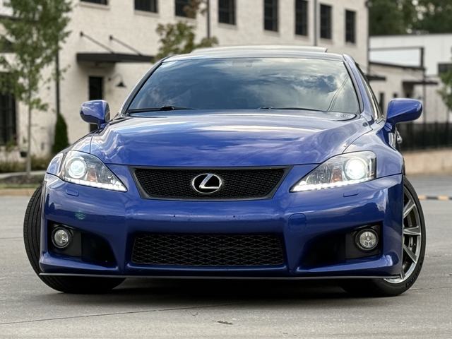 Renzo's blue Lexus IS F, front
