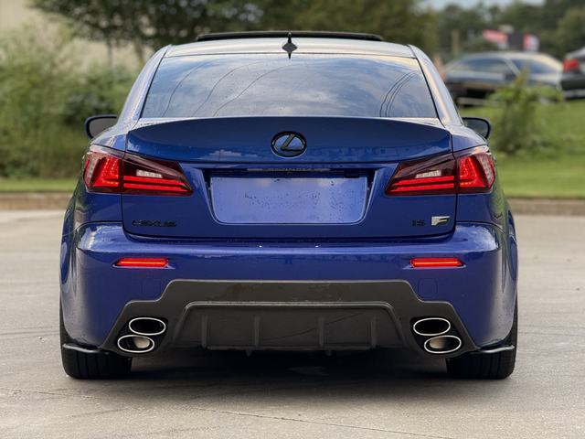 Renzo's blue Lexus IS F, rear