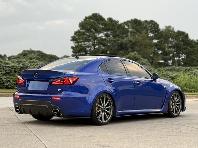 Renzo's blue Lexus IS F, rear 3/4, right side
